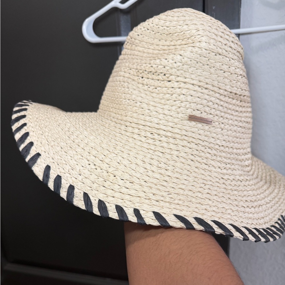 Catherine Malandrino Cream Straw Hat